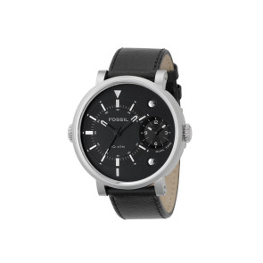 Uhrenarmband Fossil FS4244 Leder Schwarz 24mm